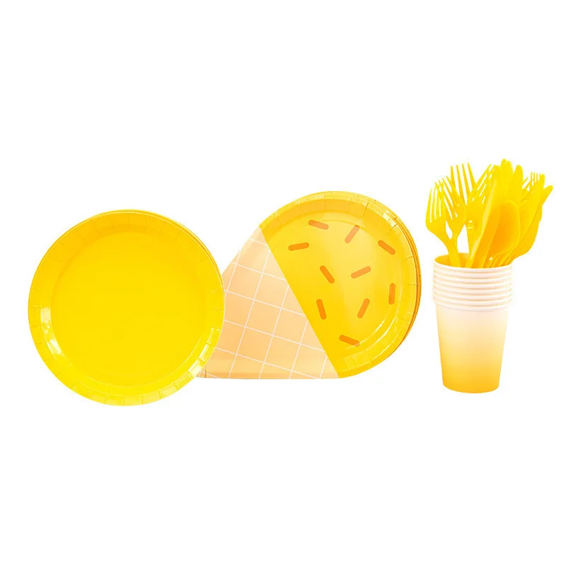 

40PCS High Quality Hot Stamping Disposable Tableware Set Plate/Napkin/Cup Adult Happy Birthday Party Decor Kids Wedding Birthda