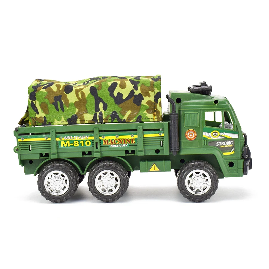 Инерционный военный литой грузовик модель автомобиля камуфляж моделирование