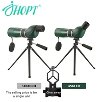 jhopt 60 times spotting scope telescope portable travel scope monocular telescope with tripod carry case birdwatch hunting