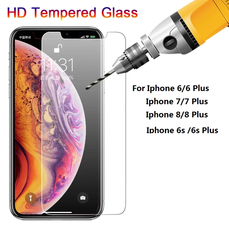 Защитное закаленное стекло для iPhone 6 7 8 6s 7s 8s Plus Защитная пленка телефона i6 |
