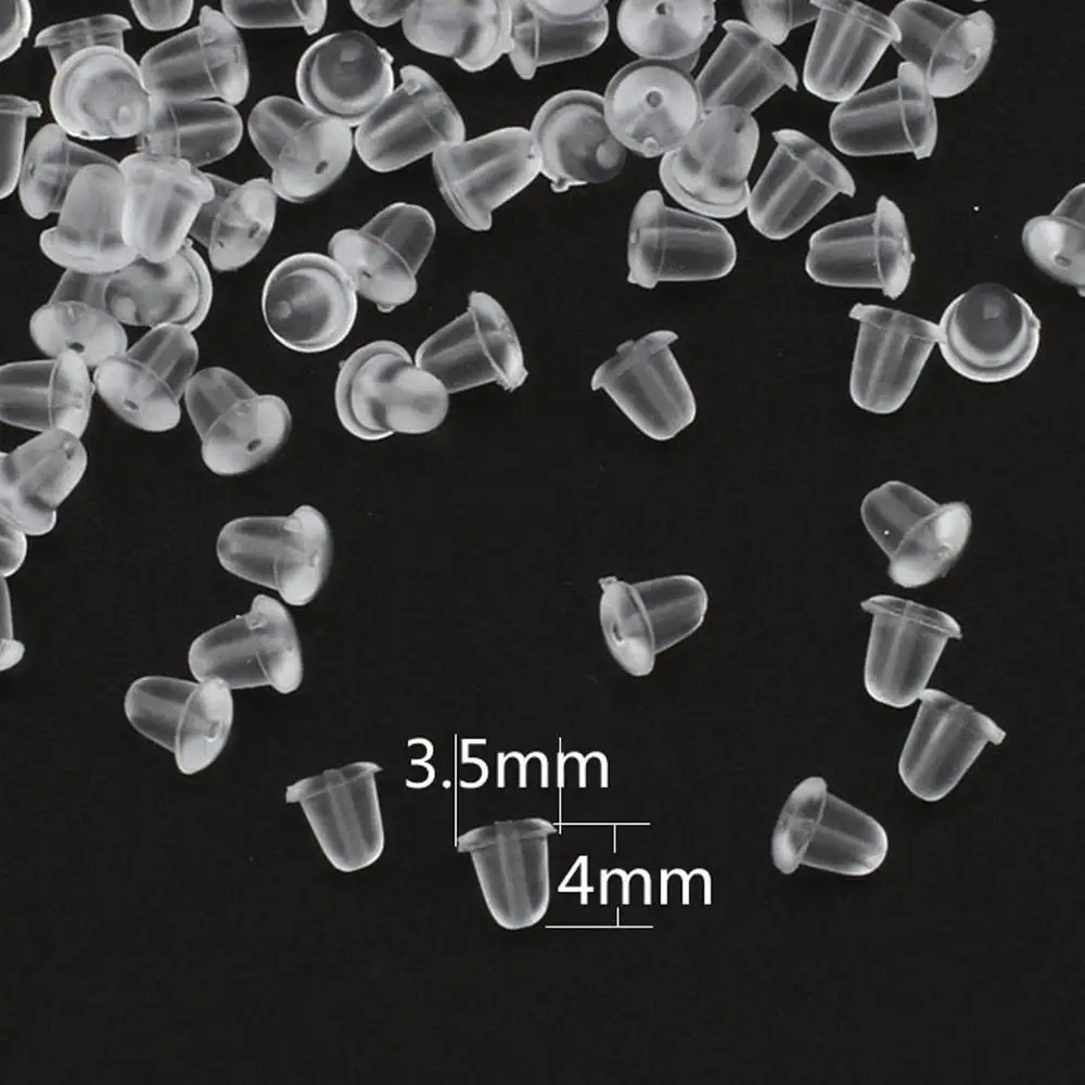 200 шт./лот силиконовая резиновая серьга с застежкой стильные серьги в виде гайки