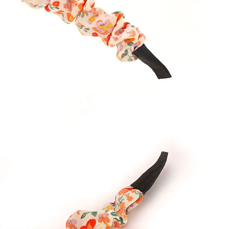 

Pastoral Style Hair Hoop 1PC Printed Chiffon Floral Head Hoop Super Fairy Folds Pleated Hair Hoop Makeup Wash Face Styling Tool