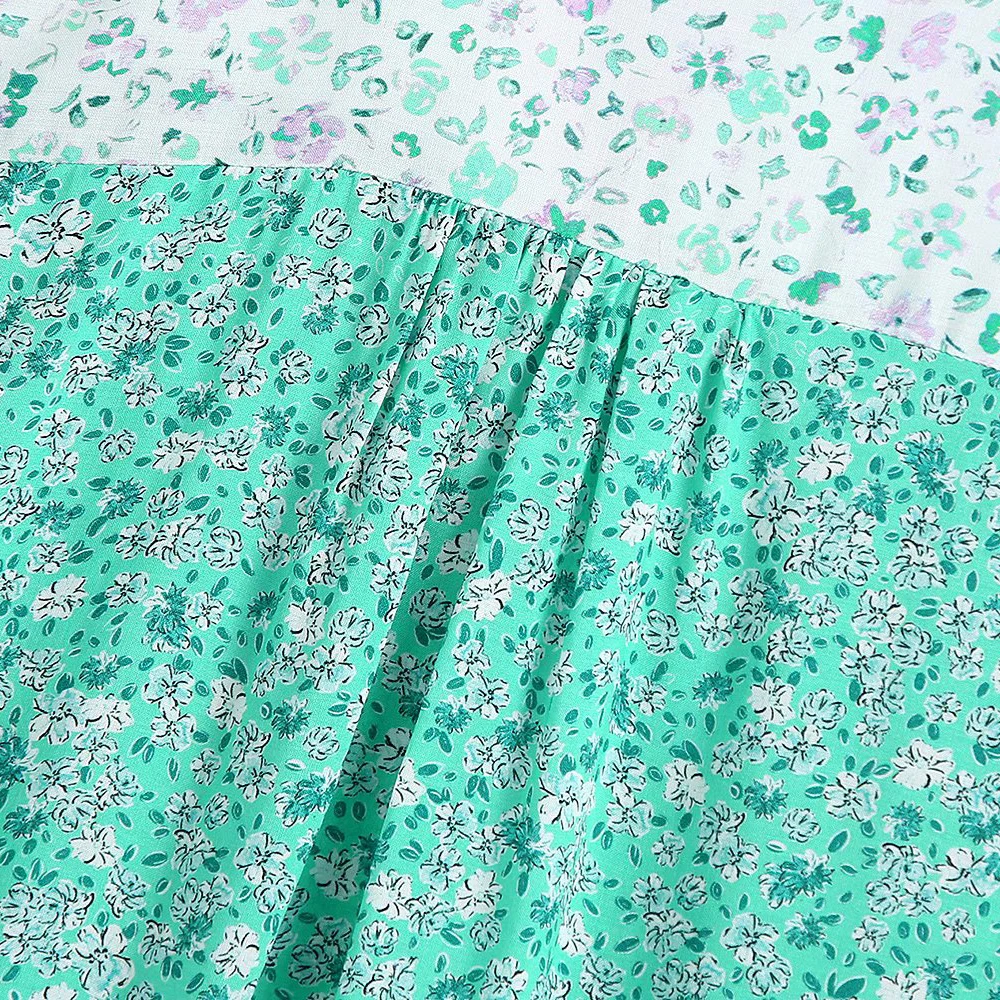 

Summer retro floral shirt women 2021 new single-breasted long-sleeved design niche tops loose all-match shirts