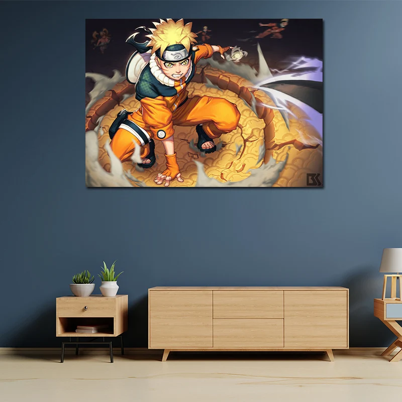 

Japanese Manga Uzumaki Naruto Poster Mural Frameless Canvas Painting Wall Picture Living Room Kids Bedroom Home Anime Decoration
