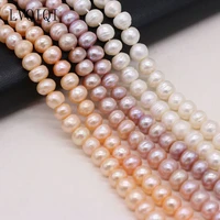 lvqiqi natural freshwater pearl bead spacer loose beads for jewelry making diy charm bracelet necklace earring accessories 8 9mm