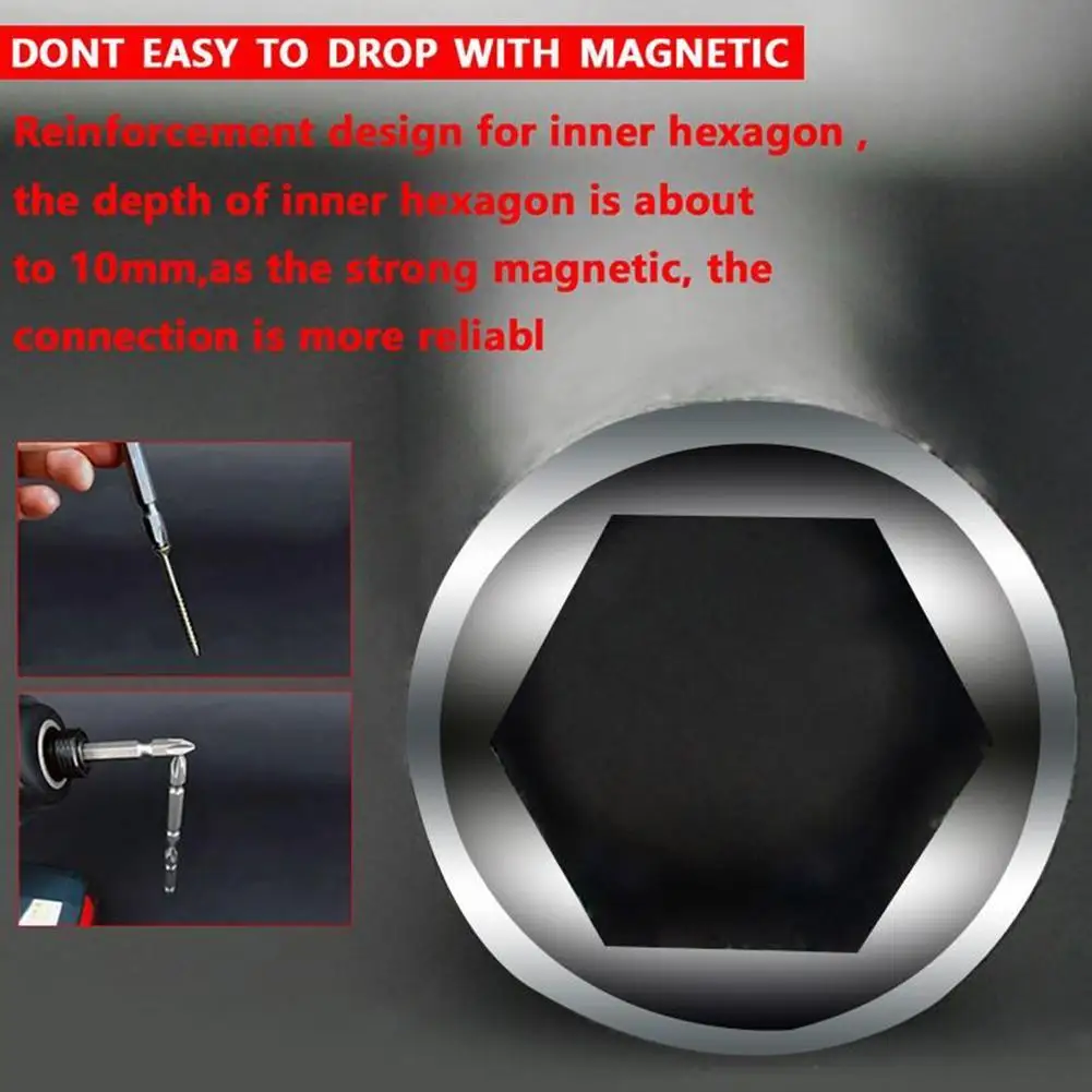 

Tools For Reparing Inner Hexagonal Socket Bit Rod Tools Bit Quality Hand Rod Wind High Extension Bit 1/4 Wrench Magnetic K7M4