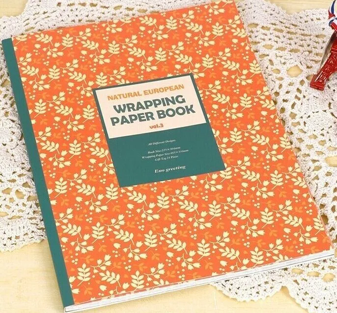 2 Винтажный стиль подарочная упаковочная бумага книга 24 листа/набор, геометрический узор Скрапбукинг бумажный пакет набор, оригами, DIY бумажное ремесло - Цвет: 2