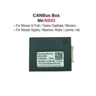 Автомобильный стерео Android радио CANbus Box декодер адаптер для Nissan X-Trail Teana Qashaqi Murano Sylphy Maxima пинает Lannia