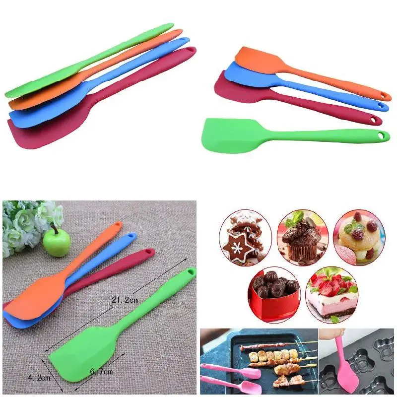 1 шт. силиконовый инструмент для выпечки торт Масло Шпатель скребок смешивания