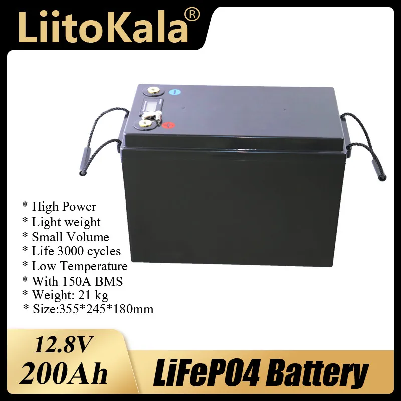 

Аккумулятор LiitoKala LiFePO4, 12 В, 3000 Ач, водостойкий, 150 циклов