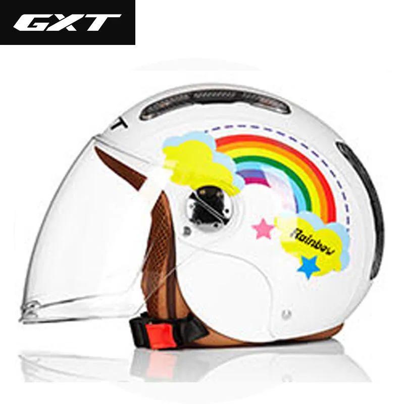 A мальчики и девочки GXT электромобиль скутер мотоциклетный шлем 3/4 защитный