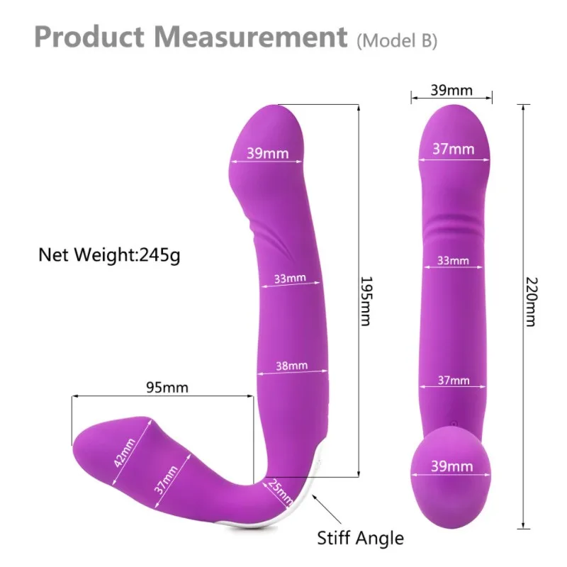 Страпон без бретелек вибратор страпон анальный фаллоимитатор вибраторы двойной