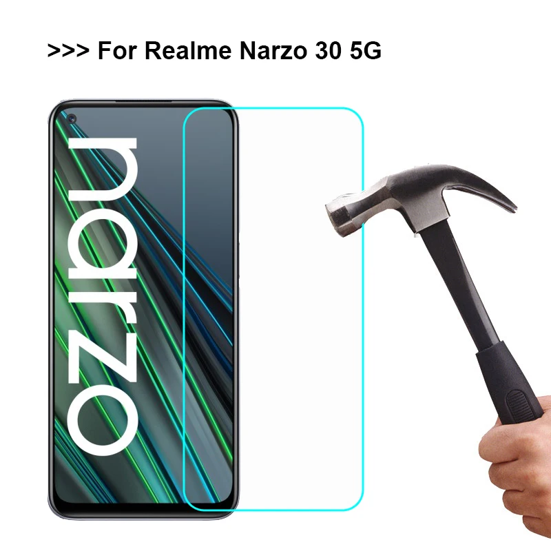 Закаленное стекло для REALME NARZO 30 5G 2 шт. Защитное экрана закаленное Realmi Narzo RMX3242