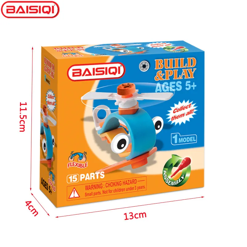 Гибкий строительный блок мягкий монтажный винтовой инструмент игрушечный