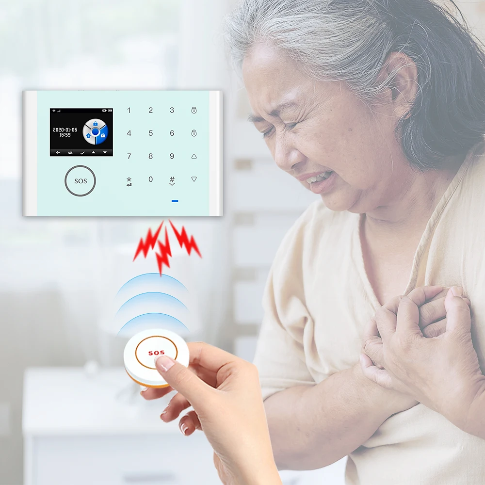 Беспроводная кнопка SOS Angus для экстренных ситуаций Умный звонок на помощь Кнопка