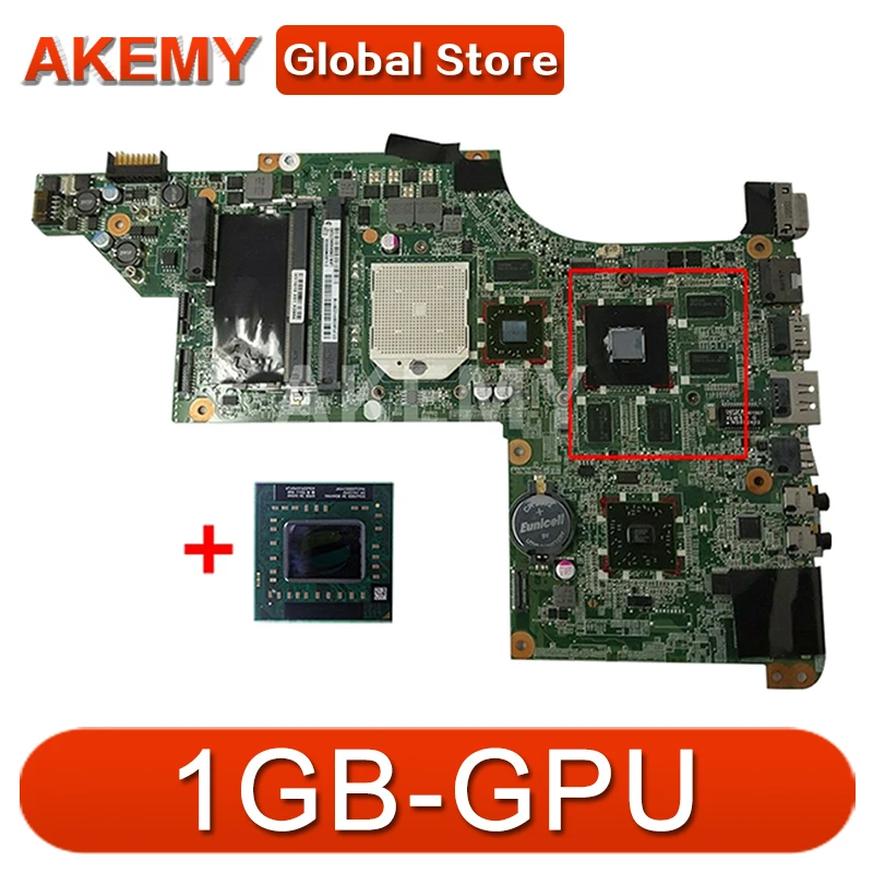 

(Бесплатный ЦПУ) для HP PAVILION DV7 DV7-4000 Материнская плата ноутбука DAOLX8MB6E1 630834-001 615687-001 материнская плата с графическим процессором: 1 ГБ 100% ТЕСТ ОК