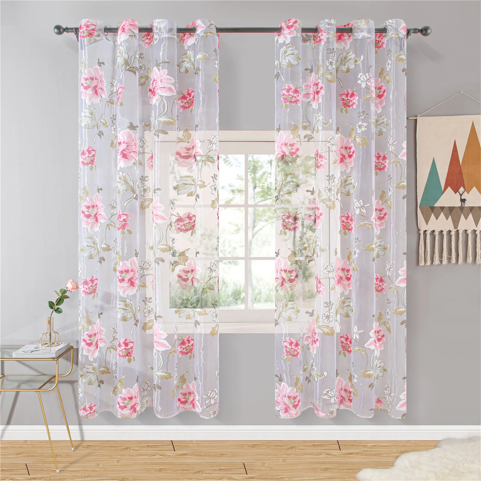 Роскошные прозрачные шторы для гостиной спальни кухни тюль окон вуаль пряжа