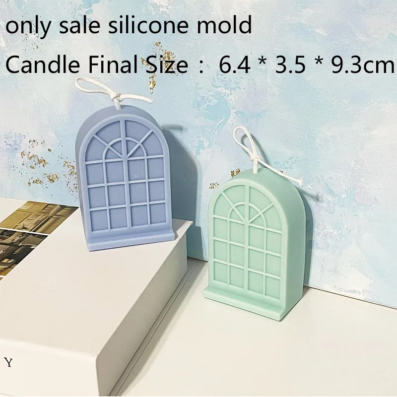 Cream Big Bear Candle Mold Korean Silicone Molds for Making Mug Arch Window Wax | Дом и сад