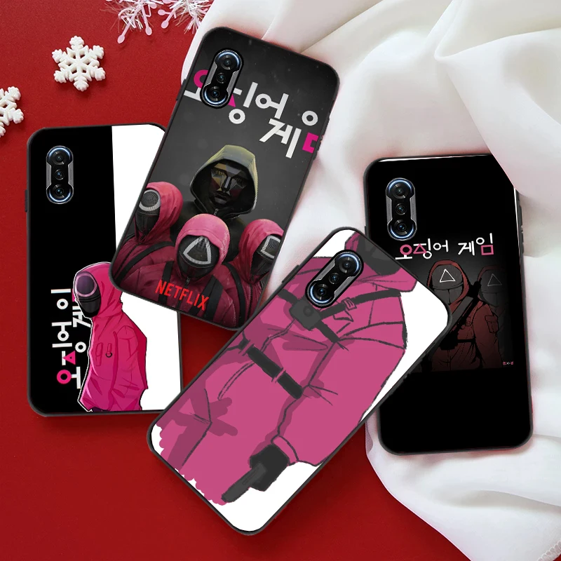 

Squid Game Phone Case For Xiaomi POCO X3 Pro NFC F3 GT M3 Pro For GT X3 M3 Funda Carcasa Soft TPU Coque