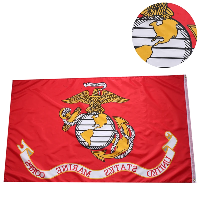 Флаг Армии США морской пехоты баннеры 3x5 футов с латунными кольцами праздничное