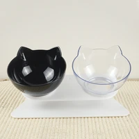 non slip double dog and cat bowl feeder with inclined cat water bowl for cats food bowls for dogs feeder protection cervical