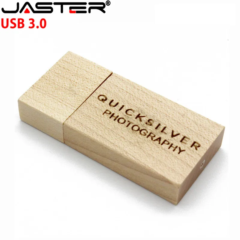 USB-флеш-накопитель JASTER деревянный 4/8/16/32/64 ГБ в подарочной коробке | Компьютеры и