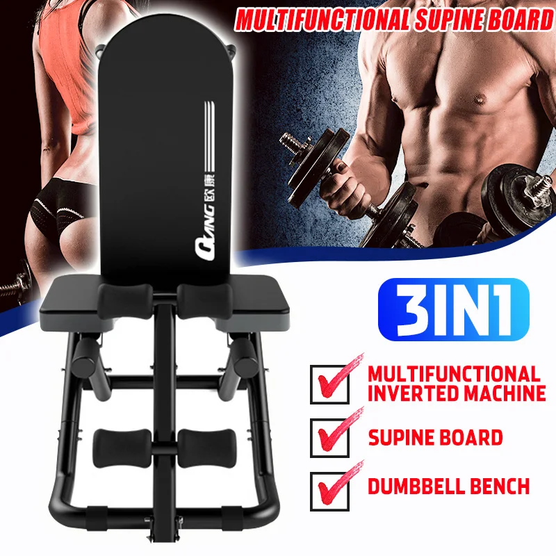 

Multifunctional Foldable Dumbbell Bench Backrest Sit Up AB Abdominal Fitness Bench Weight Training Equipment Inverted Machine
