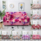 Flower Sofa Slipcover Elastic Sofa Cover For Living Room Sectional Corner Sofa Cover Stretch Couch Cover Sofa Protector 1-4 Seat