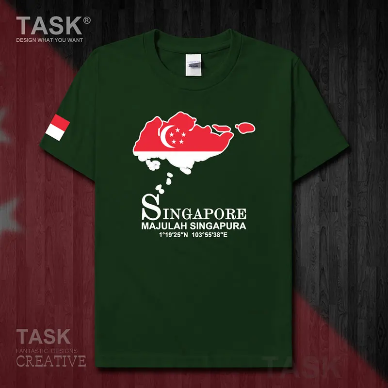Сингапурская сингапурская Мужская футболка SGP Новые Топы одежда с коротким