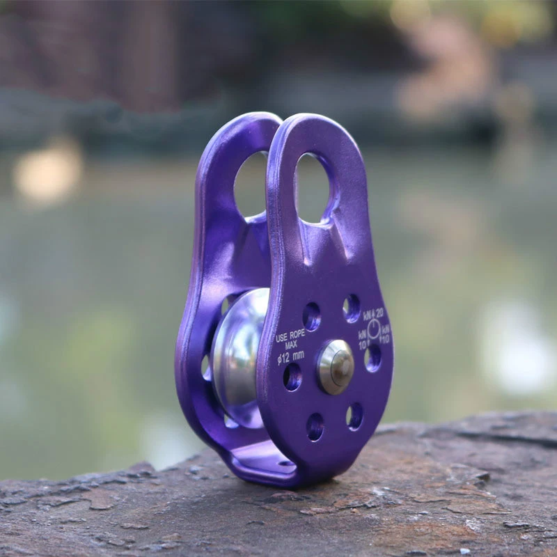 

Hot Outdoor Travel Climbing Rope Pulley 26Kn Fixed Pulley Mountain Adventure Crossing Pulley Climbing Climbing Downhill Rescue E