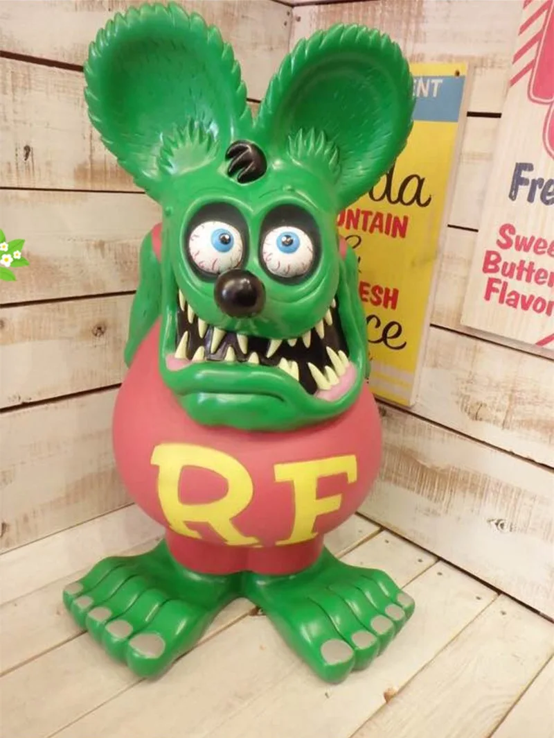 

Legend of the mouse fink, hand model figurine, 24 "large, 4 color piggy bank toys