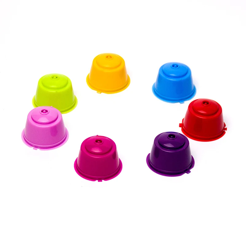 

Coffee Capsule Set Mini Plastic Reusable Coffee Filter With Coffee Spoon & Brush Refillable Coffee Cups Kitchen Accessories