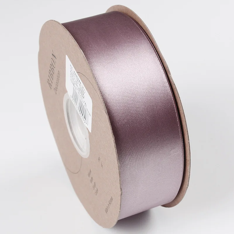 Атласная шелковая лента для рукоделия 50 ярдов широкая подарков на день Святого