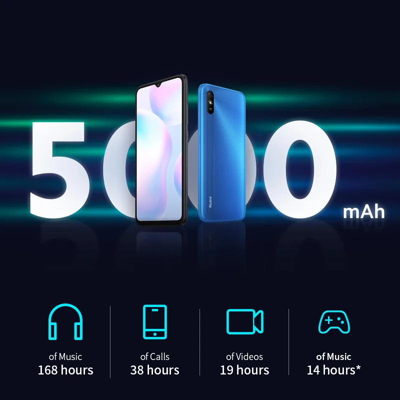 Xiaomi-SmartPhone Redmi 9A versi&oacute;n Global, 2GB + 32GB, MTK Helio G25, ocho n&uacute;cleos, c&aacute;mara ia de 13MP, pantalla HD de 6,53 pulgadas, 5000mAh-4