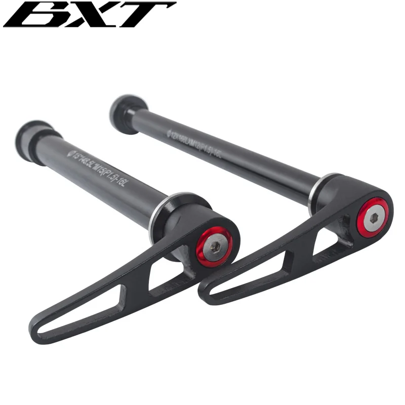 

Bicycle alloy Thru axle Skewer 100*15mm Quick Release Bucket Shaft lever for MTB BMX Mountain Bike Aluminum skewers for fork