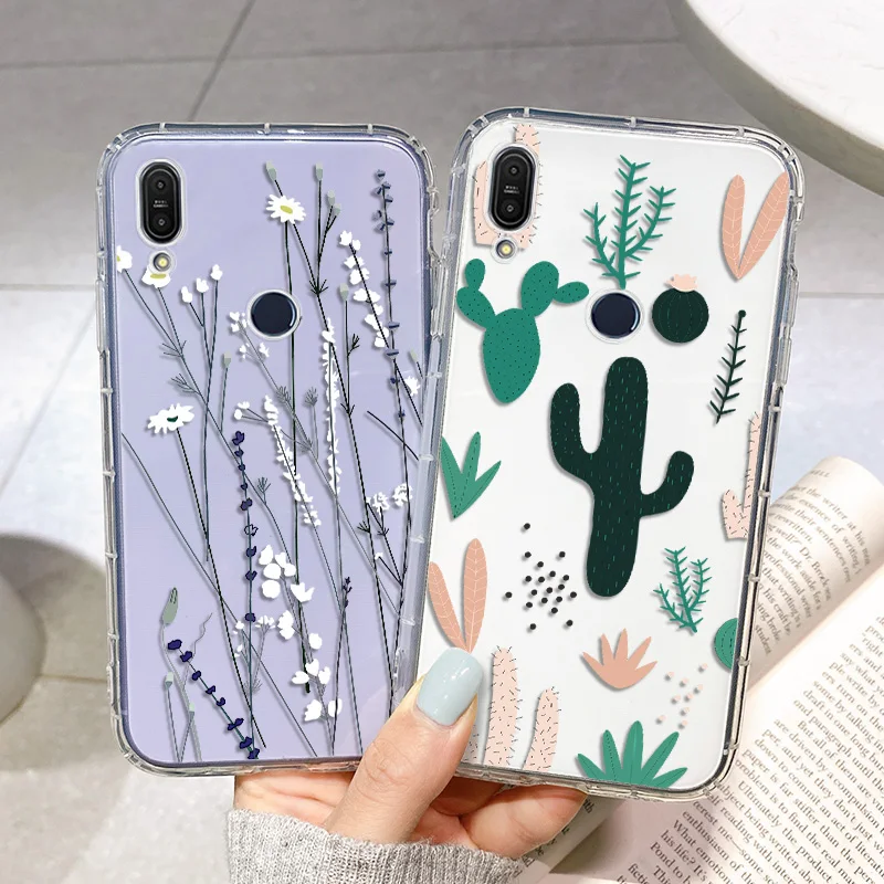 

Flower Phone Case For Asus ZenFone Max Pro M2 Case Fundas ASUS ZenFone Max Pro M2 ZB631KL Soft TPU Clear shockproof Back Cover