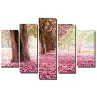 5d diy full square diamond painting pink forset tree multi picture combination embroidery cross stitch mosaic decor