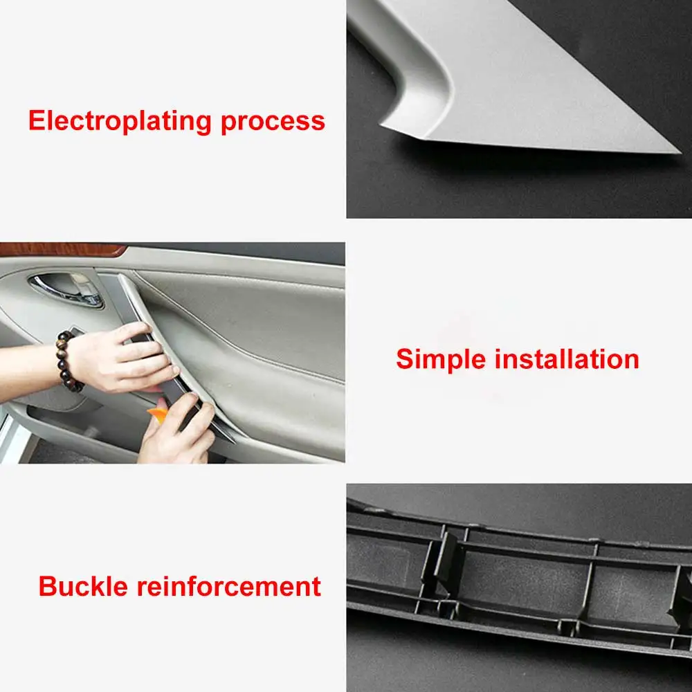 

Door Handle Cover Indoor Door Handle Armrest Car Interior Trim Replacement Parts Car Auto Accessories Parts for Toyota Camry