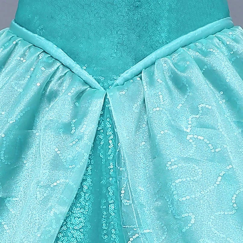 Элегантное платье принцессы Ариэль с героями мультфильмов нарядное для