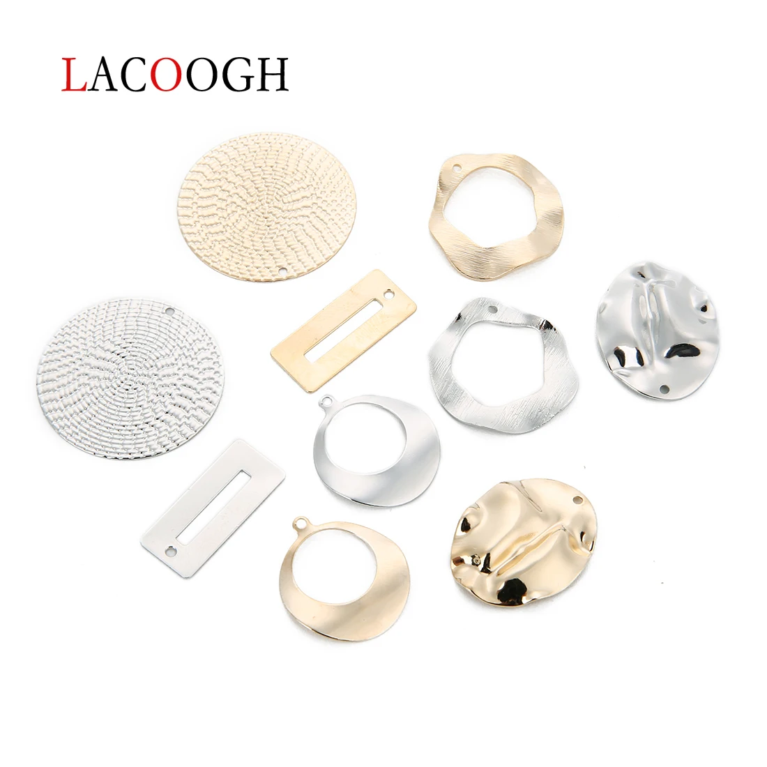 10 шт./лот искусственные медные серьги неправильной геометрической формы в стиле