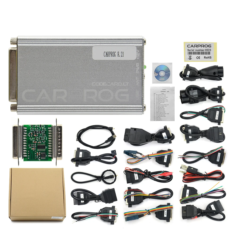 Новейший Carprog V10.93 V8.21 полный комплект ремонт ECU чип тюнинг Автомагнитола одометры