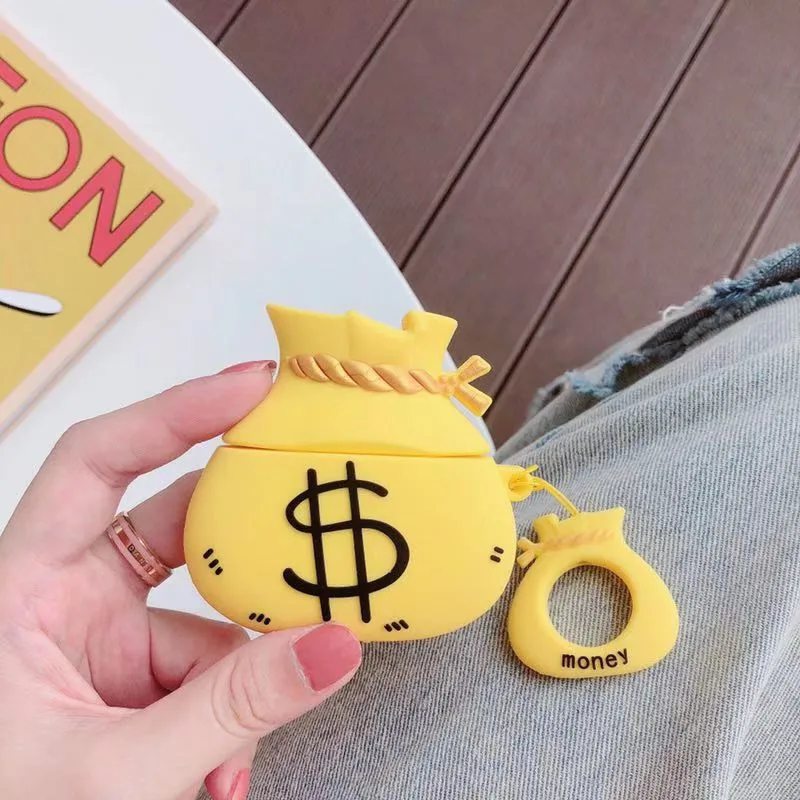 Чехол для наушников с мультипликационным принтом Blessing силиконовый чехол Apple AirPods