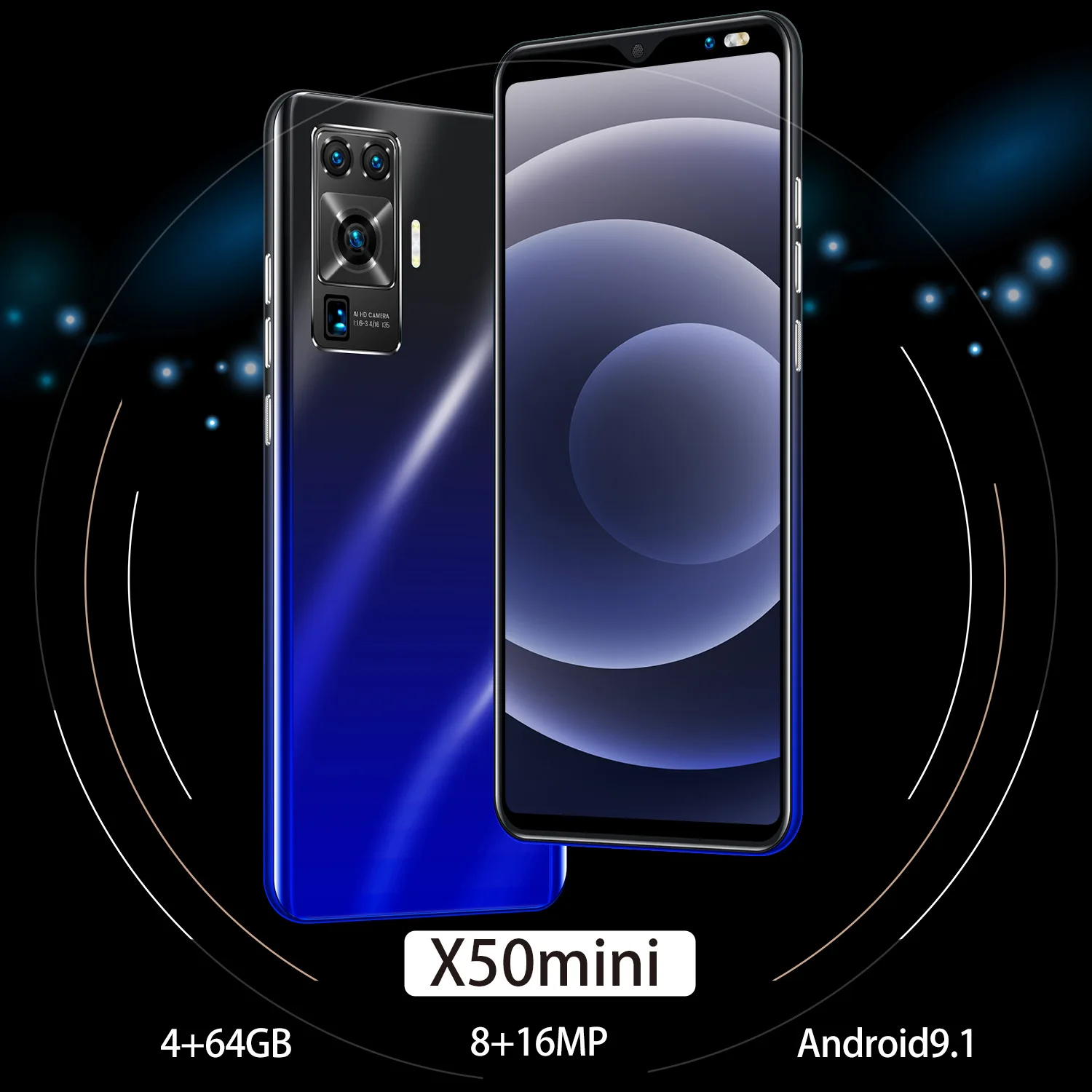 

Global Version New 5.5Inch Smartphone X50mini Cellphone 4 64GB ROM Celulares Android9.1 Mobile Phones Wifi WCDMA 4800mAh