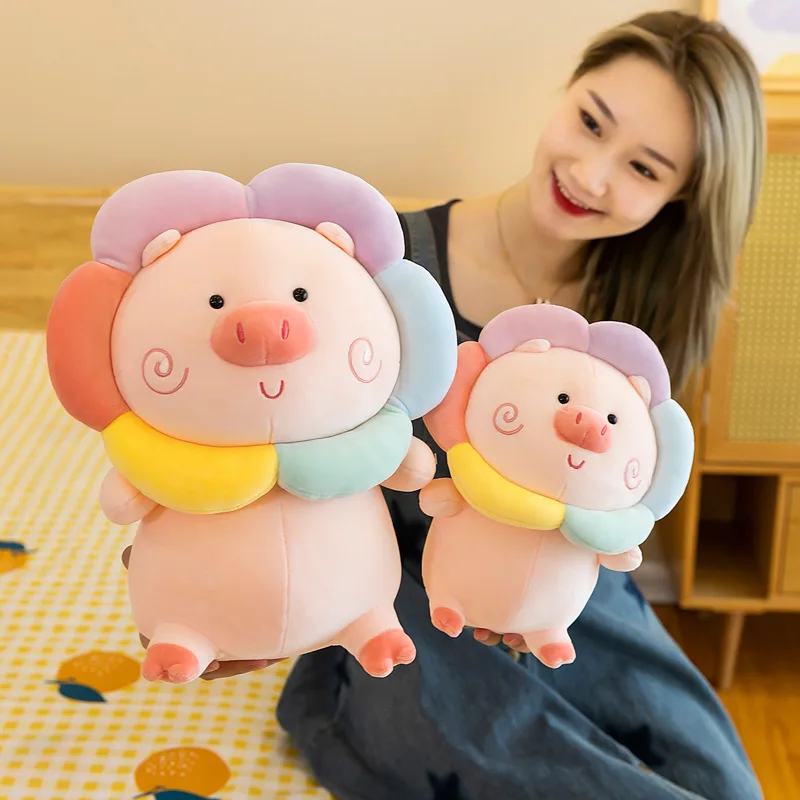 

Симпатичная плюшевая мягкая игрушечная Подушка Zqswkl в виде свиньи, 25/35/55 см, кукла, кровать, радуга, большие размеры, аниме подушка для девочек...
