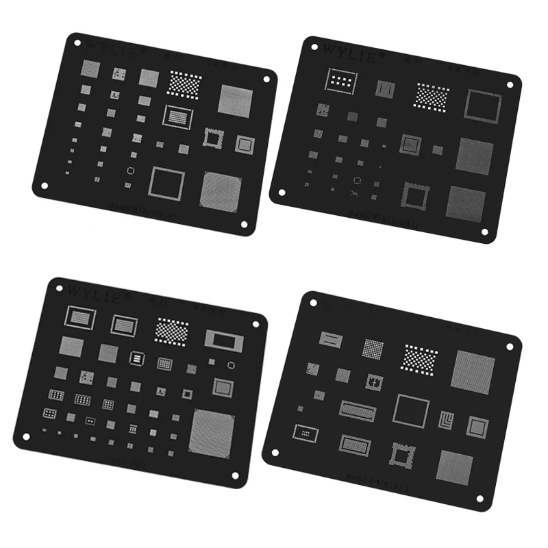 Трафарет BGA для пайки ipad 6/Air2/5/Air/4/3/2/mini/pro 12 9/10 5/9 7 IC мощный чип U2 NAND PCIE жестяной