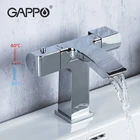 GAPPO Термостатический смеситель для раковины, смесители для раковины, установленный на палубе, смеситель для ванной комнаты, водопад, смеситель для раковины, смеситель для ванной