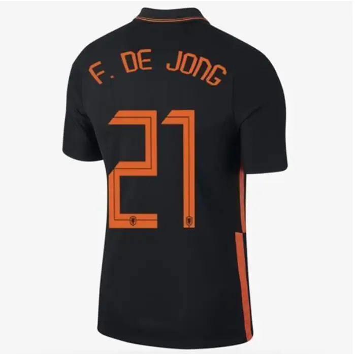 

2021 Netherlands soccer jerseys F. DE JONG Holland football shirt VAN DIJK VIRGIL camisas de futebol men adult uniforms