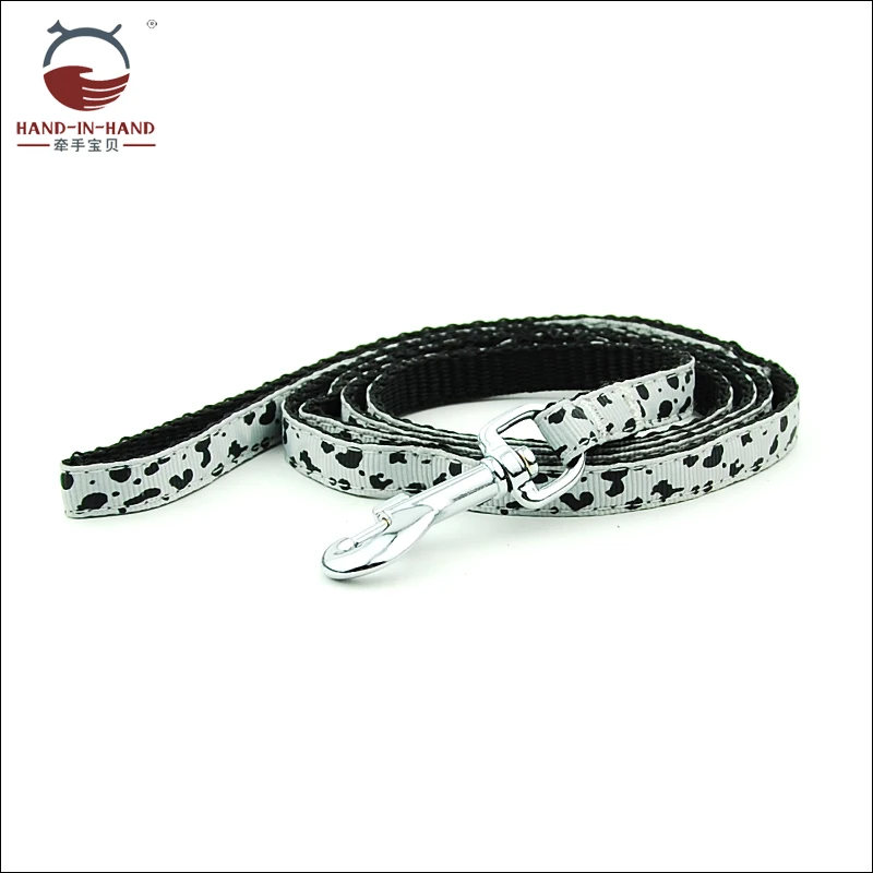 Dog Cat Harness and Leash Small Medium Dog Pet Product Cow Pattern Print Harness and Lead Set