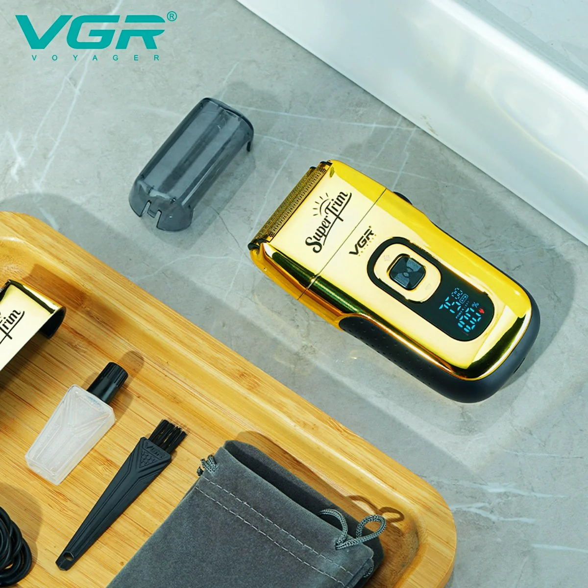VGR Electric Shaver For Men Beard Shaver Hair Trimmer Electric Razor Metal Foil Shaver Beard Cutting Machine USB Charging V-332 enlarge