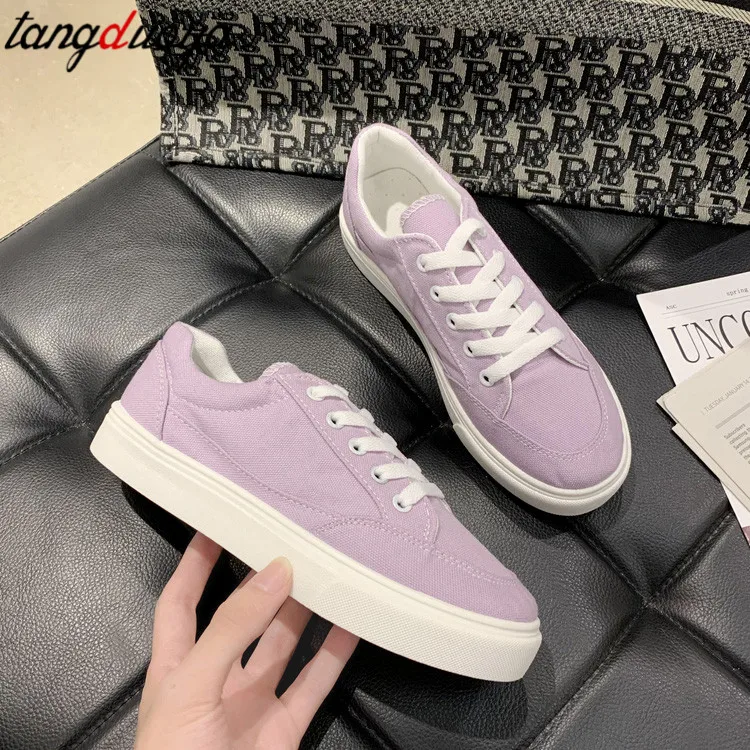 Женская Тканевая обувь Сезон весна Новинка Яркие цвета Повседневная без каблука